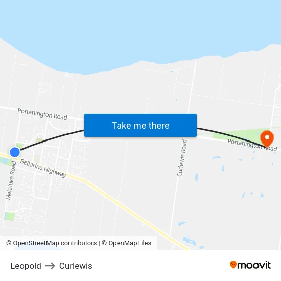Leopold to Curlewis map