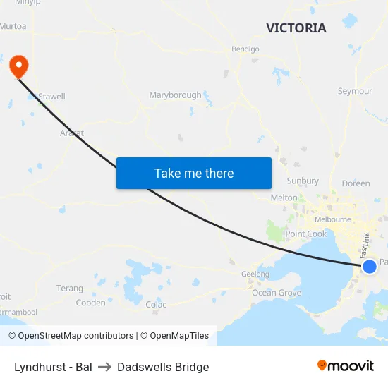 Lyndhurst - Bal to Dadswells Bridge map