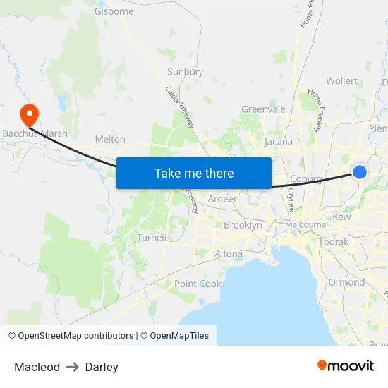 Macleod to Darley map