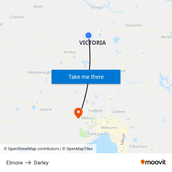 Elmore to Darley map