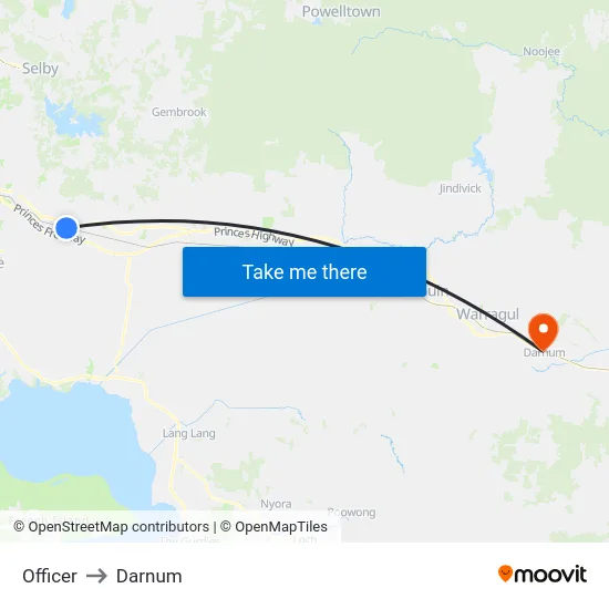 Officer to Darnum map