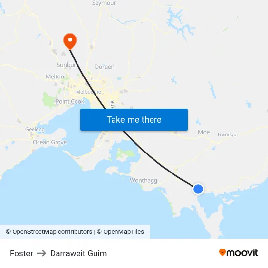 Foster to Darraweit Guim map