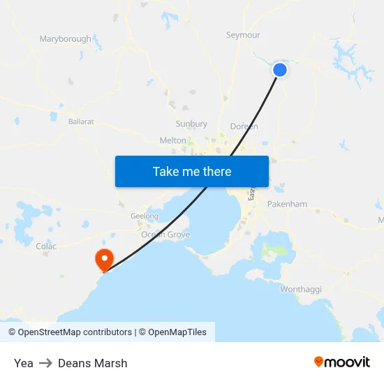 Yea to Deans Marsh map