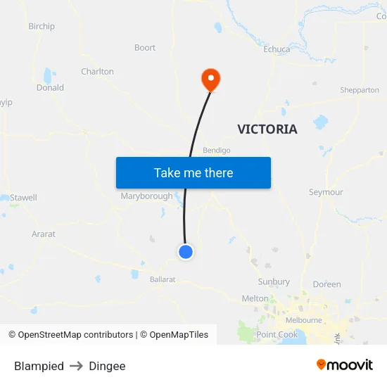 Blampied to Dingee map