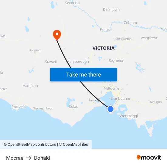 Mccrae to Donald map