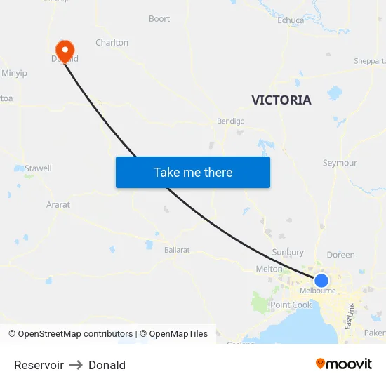 Reservoir to Donald map