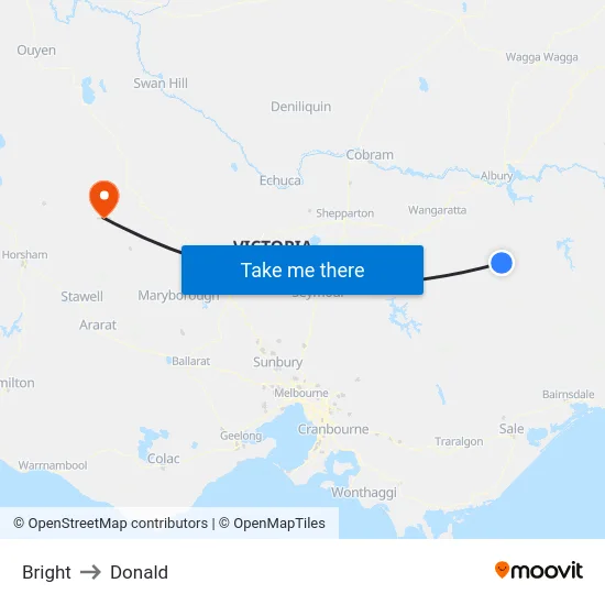 Bright to Donald map