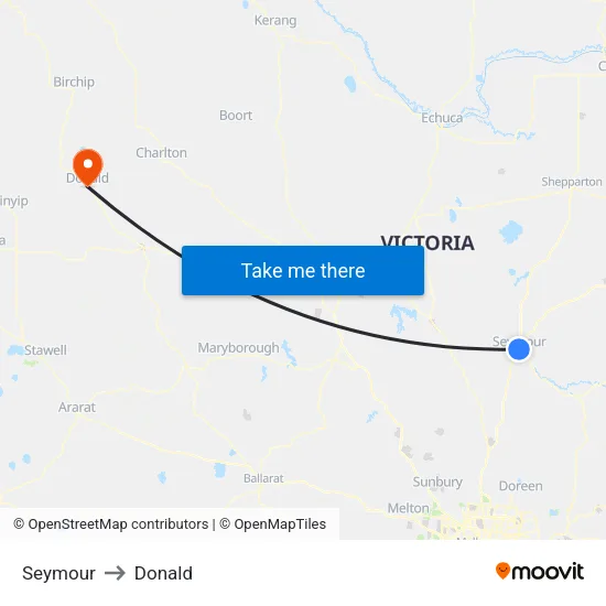 Seymour to Donald map