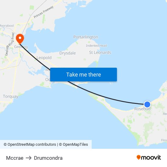 Mccrae to Drumcondra map