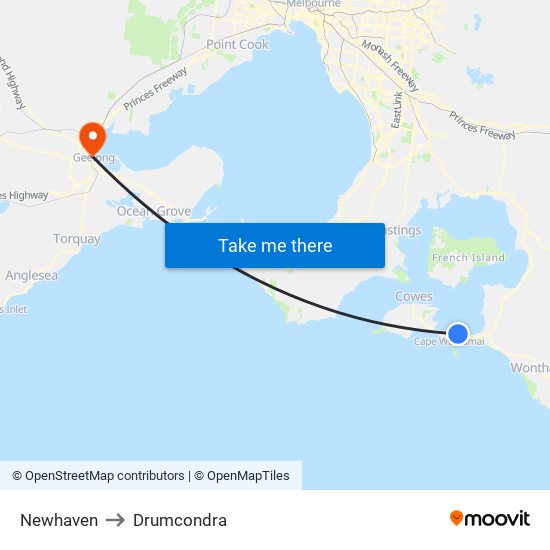 Newhaven to Drumcondra map