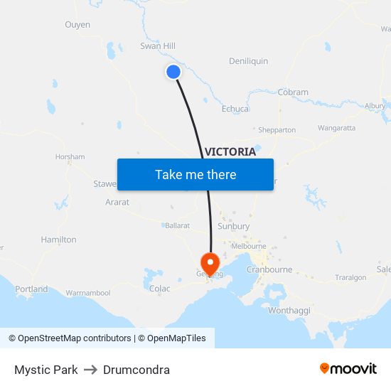 Mystic Park to Drumcondra map