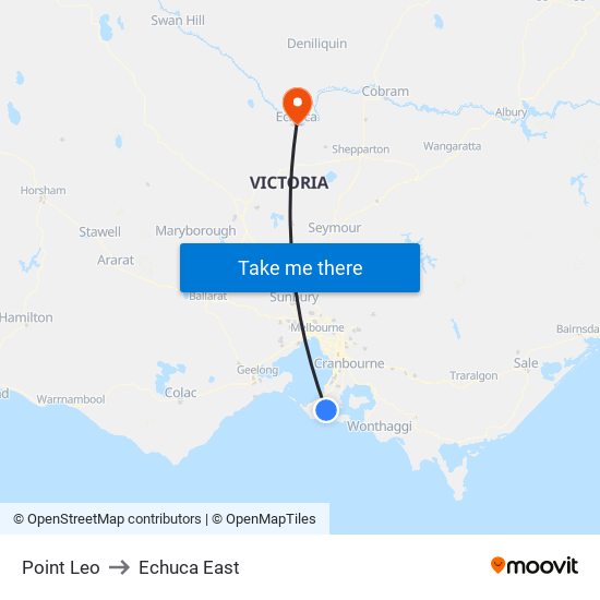 Point Leo to Echuca East map