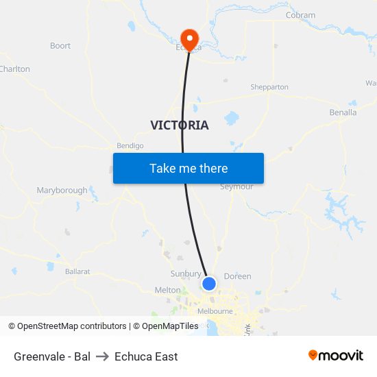 Greenvale - Bal to Echuca East map