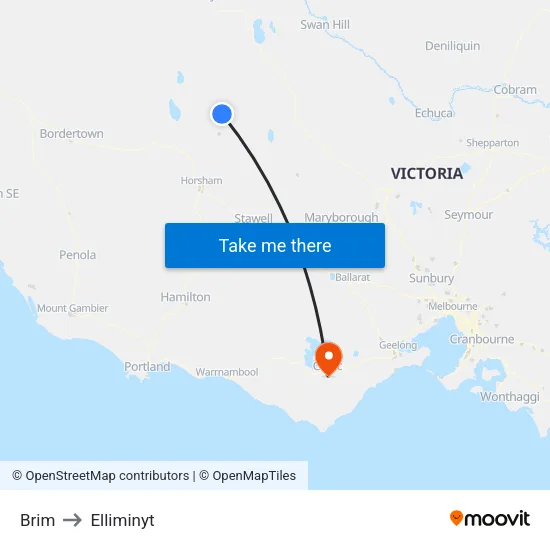 Brim to Elliminyt map