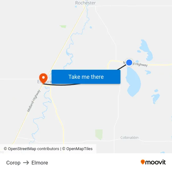 Corop to Elmore map