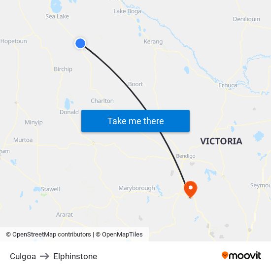 Culgoa to Elphinstone map