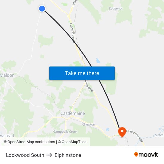 Lockwood South to Elphinstone map