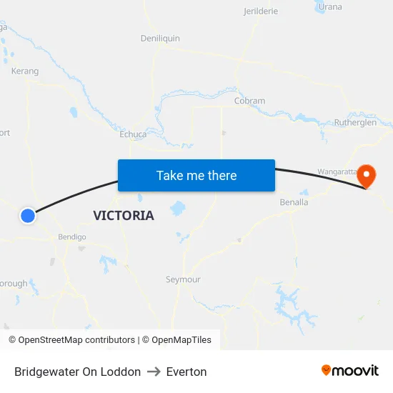 Bridgewater On Loddon to Everton map