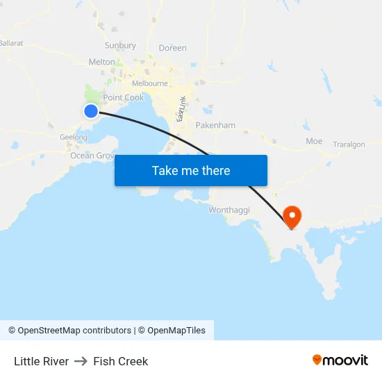 Little River to Fish Creek map