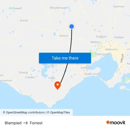 Blampied to Forrest map