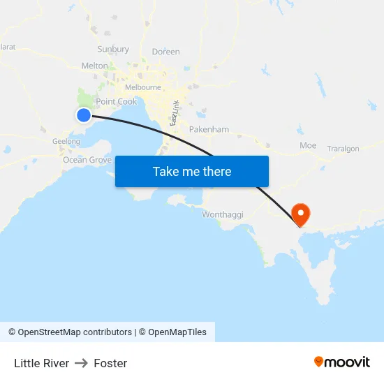 Little River to Foster map