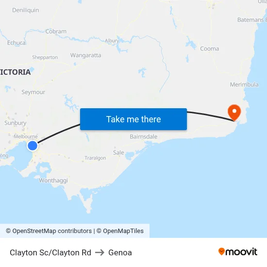Clayton Sc/Clayton Rd to Genoa map