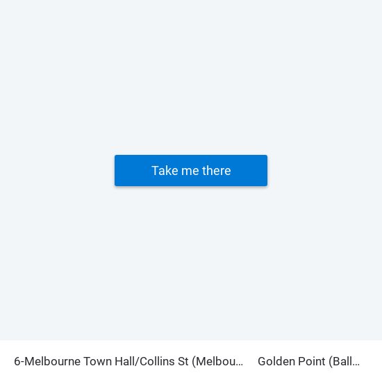 6-Melbourne Town Hall/Collins St (Melbourne City) to Golden Point (Ballarat) map