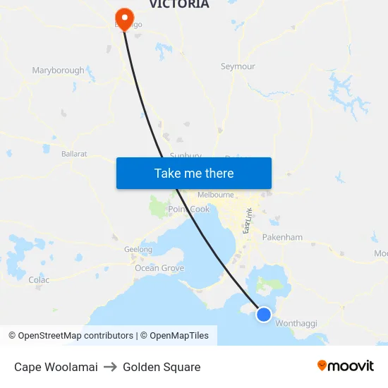 Cape Woolamai to Golden Square map