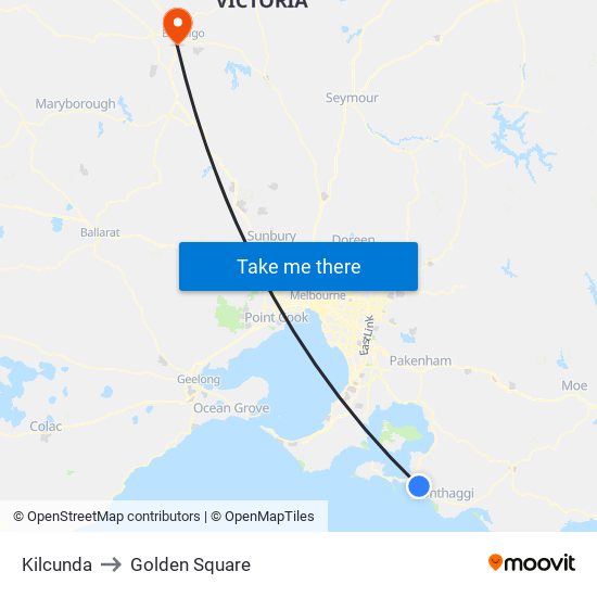 Kilcunda to Golden Square map