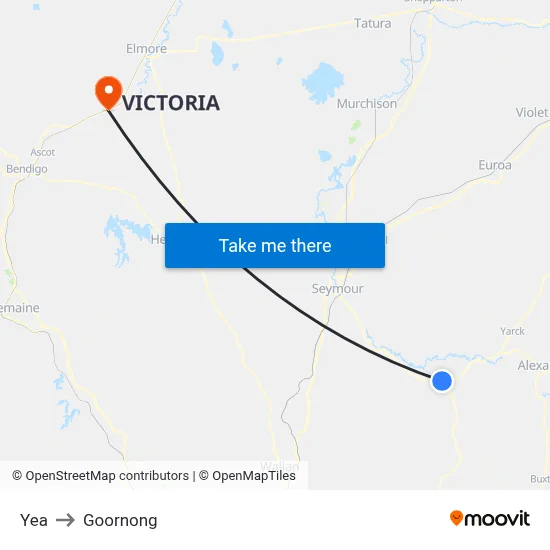 Yea to Goornong map