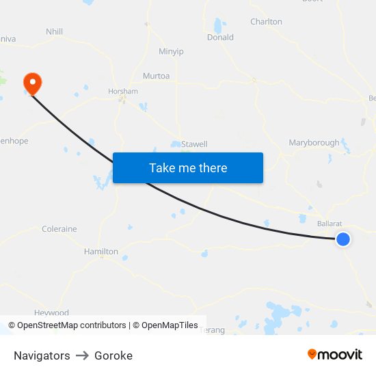Navigators to Goroke map