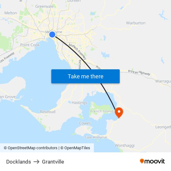 Docklands to Grantville map
