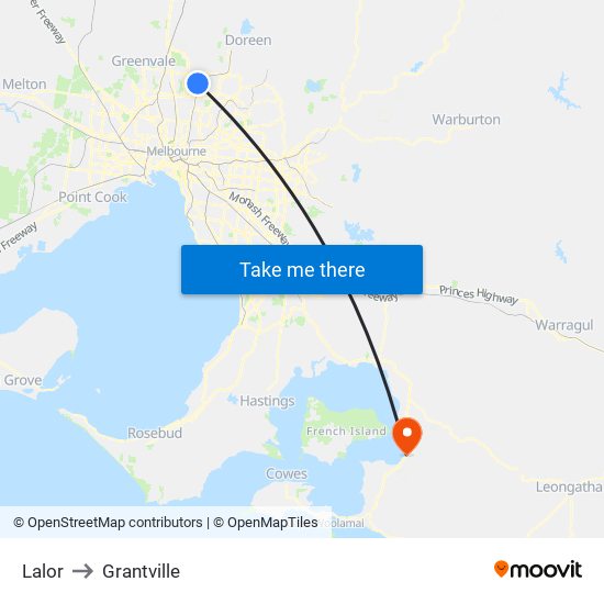 Lalor to Grantville map