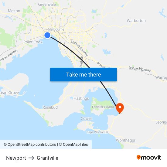 Newport to Grantville map