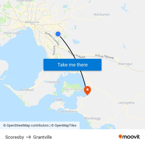 Scoresby to Grantville map