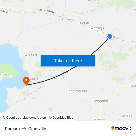 Darnum to Grantville map