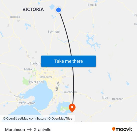 Murchison to Grantville map