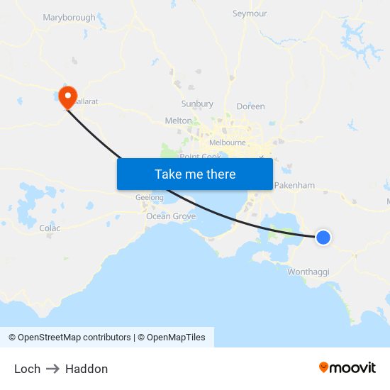 Loch to Haddon map