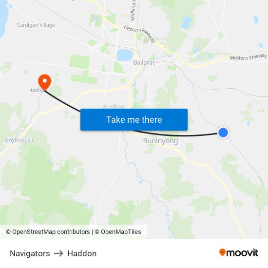 Navigators to Haddon map