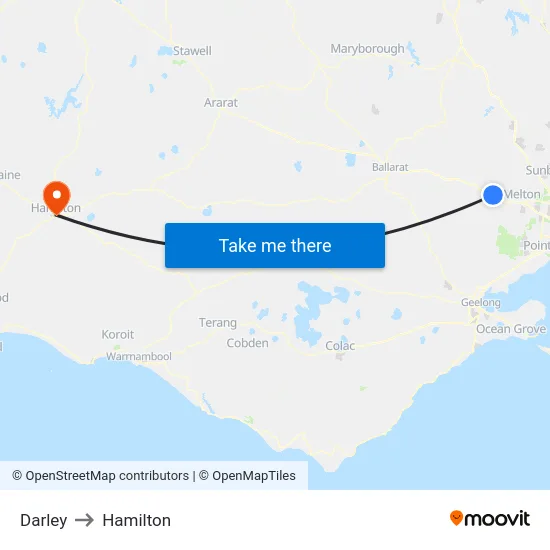 Darley to Hamilton map