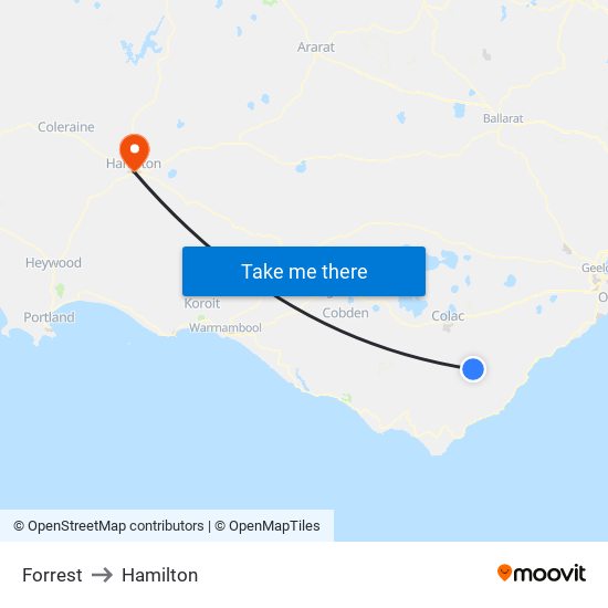 Forrest to Hamilton map