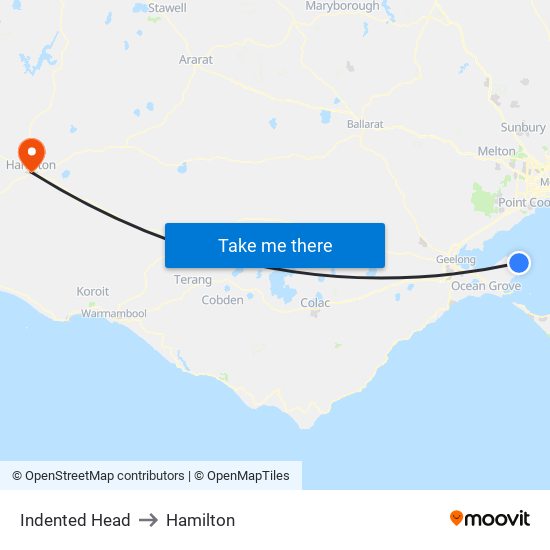 Indented Head to Hamilton map