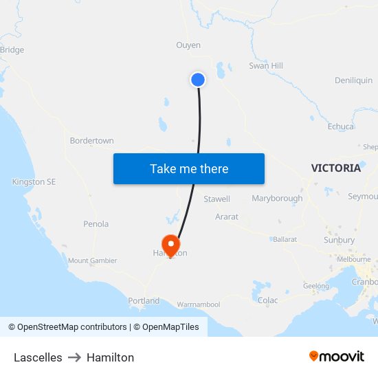 Lascelles to Hamilton map