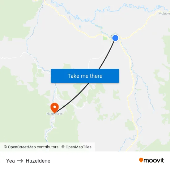 Yea to Hazeldene map