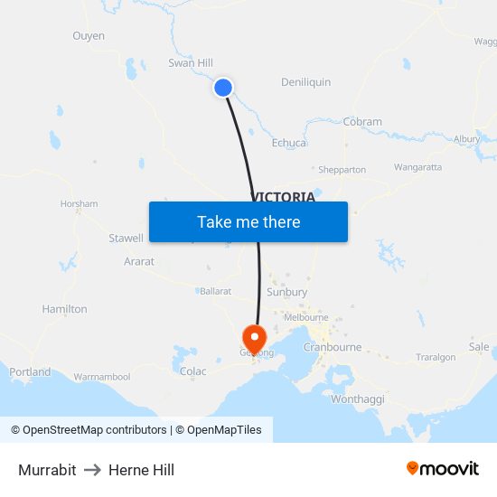 Murrabit to Herne Hill map