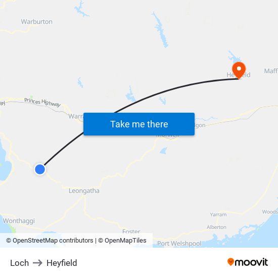 Loch to Heyfield map