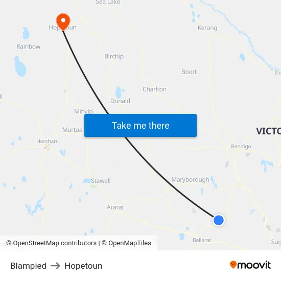 Blampied to Hopetoun map
