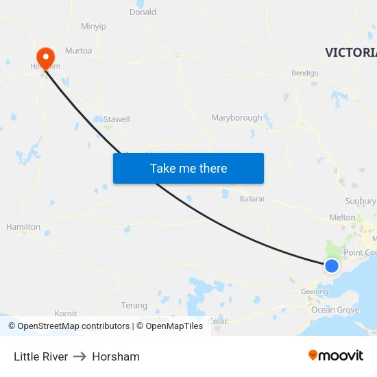 Little River to Horsham map