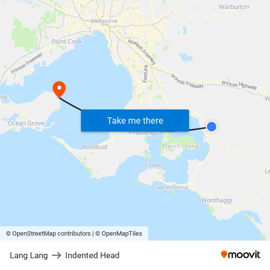 Lang Lang to Indented Head map