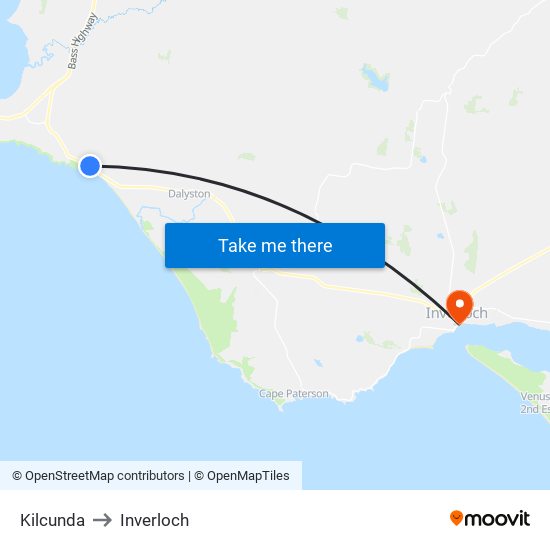 Kilcunda to Inverloch map